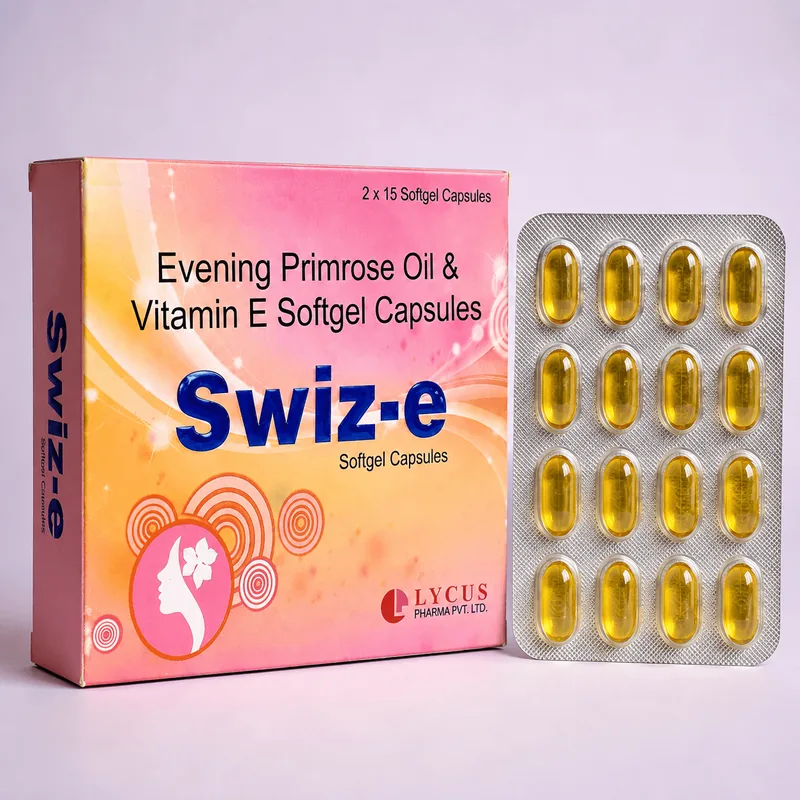 Swiz-e Evening Primrose Oil and Vitamin E Capsules